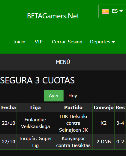 boleto de apuesta vip ganada